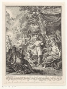 Telemachus ve Minerva ile alegorik temsil Başlık sayfası: François de Fénelon, Les avantures de Telemaque, 1734