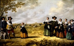 Manzaradaki Bir Ailenin Portresi by Jacob Gerritsz Cuyp