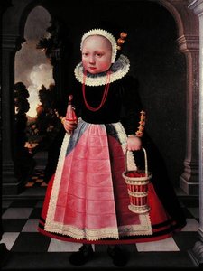 Bebek ve Sepet Tutan Küçük Bir Kızın Portresi by Jacob Gerritsz Cuyp