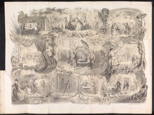 Delft öğrenci almanağında karikatür, 1858 by Jacob Gosschalk