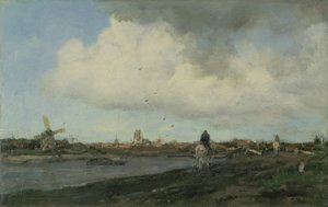 Yel Değirmenleri ile Manzara, 1890-5