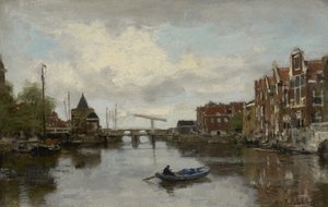 Bir Hollanda Kasabasından Görünüm, 1873 by Jacob Henricus or Hendricus Maris