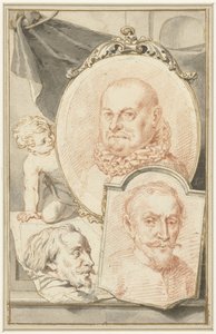 Roelant Savery, Frans Snijders ve Theodoor Rombouts'un Portreleri