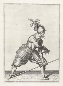 Mızrakla kılıç çeken asker, c.1600