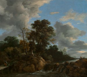 Manzara, c.1670 (tuval üzerine yağlı boya) by Jacob van Ruisdael