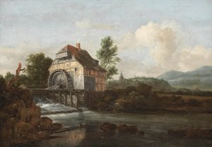 Su Değirmeni ile Manzara, c.1680