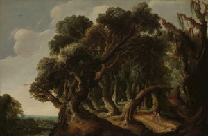 Ormanlık Peyzaj Manzara by Jacob Jacobsz van Geel (signed by artist)