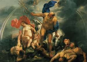 Neptün ve Amphitrite fırtınada by Jacob Jordaens