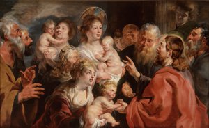 Küçük Çocukların Bana Gelmesi İçin Acı Çekin by Jacob Jordaens