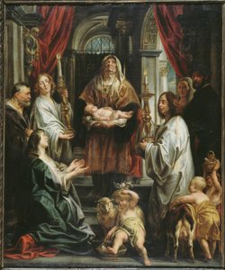 Tapınakta Sunum. by Jacob Jordaens