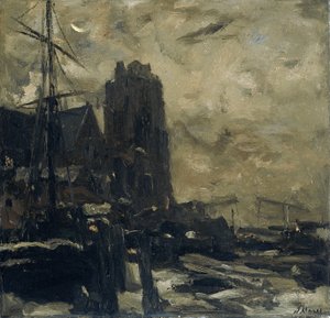 Dordrecht geceleri by Jacob Maris