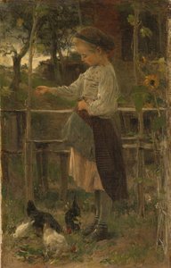 Tavuk Besleme by Jacob Maris