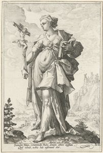 İnanç (Fide) Erdemler (dizi adı) by Jacob Matham (attributed to)