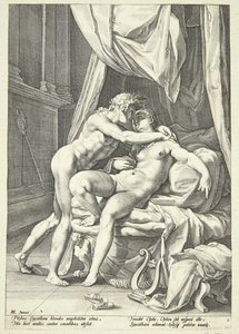 Apollon ve Leukothea by Jacob Matham