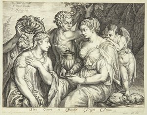 Ceres, Bacchus ve Venüs by Jacob Matham