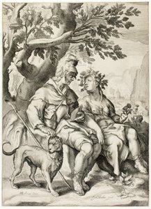 Corydon ve Sylvia by Jacob Matham