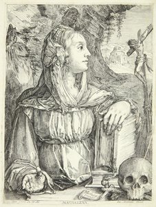 tövbekar Mary Magdalene by Jacob Matham