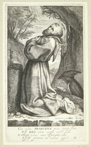 Assisili Francis by Jacob Matham