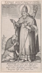 H. Augustine by Jacob Matham