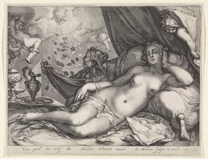 Jüpiter ve Danae by Jacob Matham