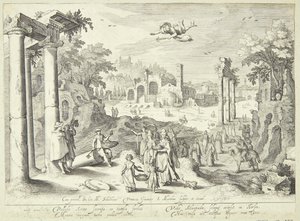 Merkur ve Herse by Jacob Matham