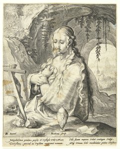 Aziz Mary Magdalene pişman by Jacob Matham