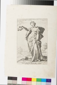 Temperance (gravür) by Jacob Matham