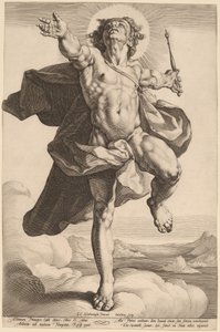 Apollon olarak Sol by Jacob Matham, after Cornelis Cornelisz van Haarlem