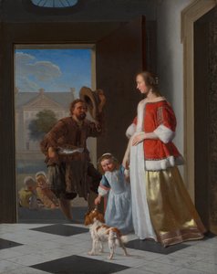Kapıdaki Bir Balıkçı, 1663 (panelde tuval üzerine yağlıboya)