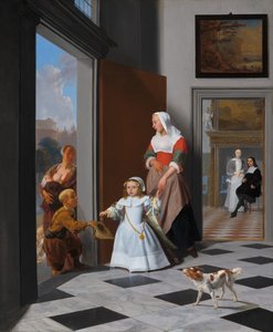 Zarif Bir Fuayede Bir Hemşire ve Bir Çocuk, 1663.