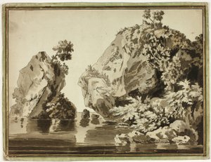 Kayalar ve Su by Jacob Philipp Hackert