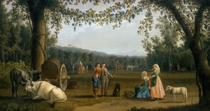 Carditello Malikanesinde Hasatta Kraliyet Prensleri by Jacob Philippe Hackert