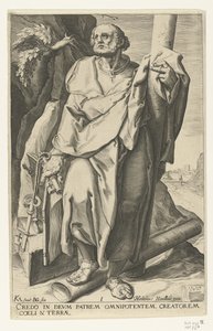 havari petrus İsa, Oniki Havariler ve Aziz Paul (seri başlığı) by Jacob de Gheyn (II)