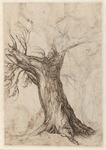 Etrafında bazı ağaçlar olan kestane ağacı by Jacob de Gheyn (II)