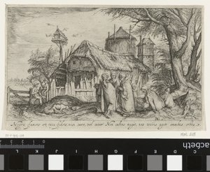 Çiftlikte Romanlarla manzara Manzaralar (dizi başlığı) by Jacob de Gheyn (II)