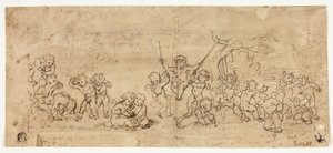 Putti oynamak by Jacob de Wit