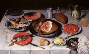 Balık, jambon ve kirazlı kahvaltılık parça, 1614
