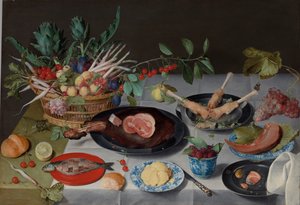 Etli, Balıklı, Sebzeli ve Meyveli Natürmort, c.1615-20