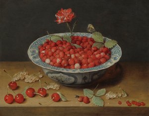 Wan-Li Kasesinde Yabani Çilek ve Karanfil, c. 1620.