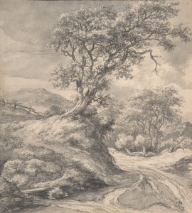 Meşe Ağacı ile Kum Tepesi Manzarası, 1650-55. by Jacob van Ruisdael