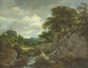 The Church on the Hill  by Jacob van Ruisdael