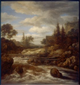 şelale by Jacob van Ruisdael