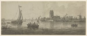 güneybatıdan Dordrecht Görüntüle by Jacob van Strij