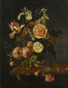 Çiçeklerle Natürmort by Jacob van Walscapelle (attributed to)