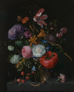 Cam Vazoda Çiçekler, c.1670