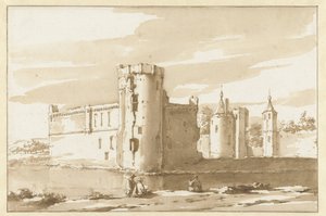 West-Souburg'daki St. Aldegonde kalesinin görünümü by Jacob van der Ulft (attributed to)