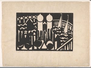 Kompozit XVI no. 2 (nesne üzerindeki orijinal başlık) by Jacoba van Heemskerck (signed by artist)