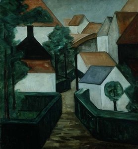 Kompozisyon 5, bir yol ile manzara by Jacoba van Heemskerck