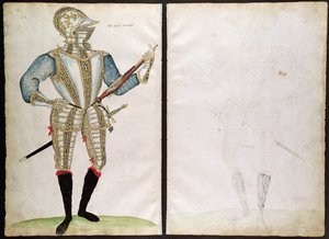 Bir Elizabethan Armourers Albümünden Sir John Smith için Zırh Takımı
