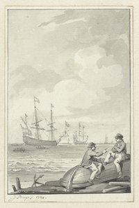 deniz manzarası by Jacobus Buys